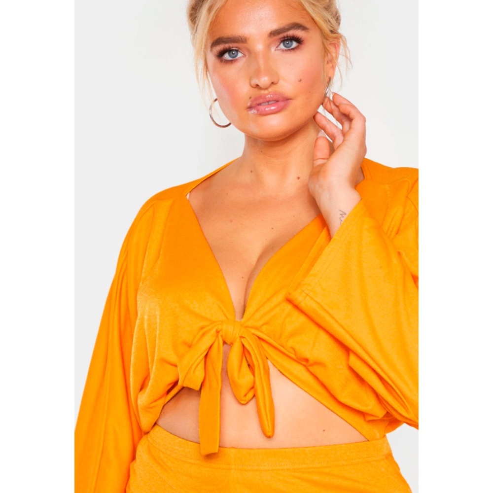 PLT PlusDark Mustard Crepe Batwing CutOut Jumpsuit